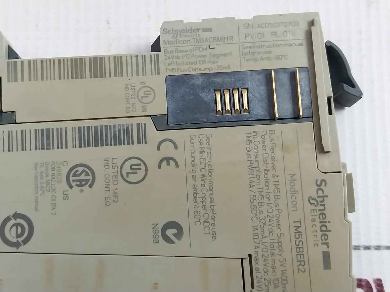 Schneider Electric Tm5Sber2 Remote Receiver Module 24 Vdc 10A Tm5Acbm01R