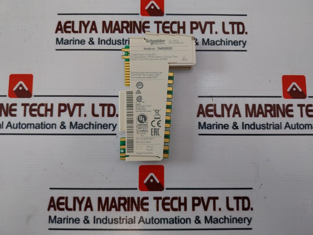 Schneider Electric Tm5Sdi12D Discrete Input Module 12 Di 24Vdc Sink 1 Wire