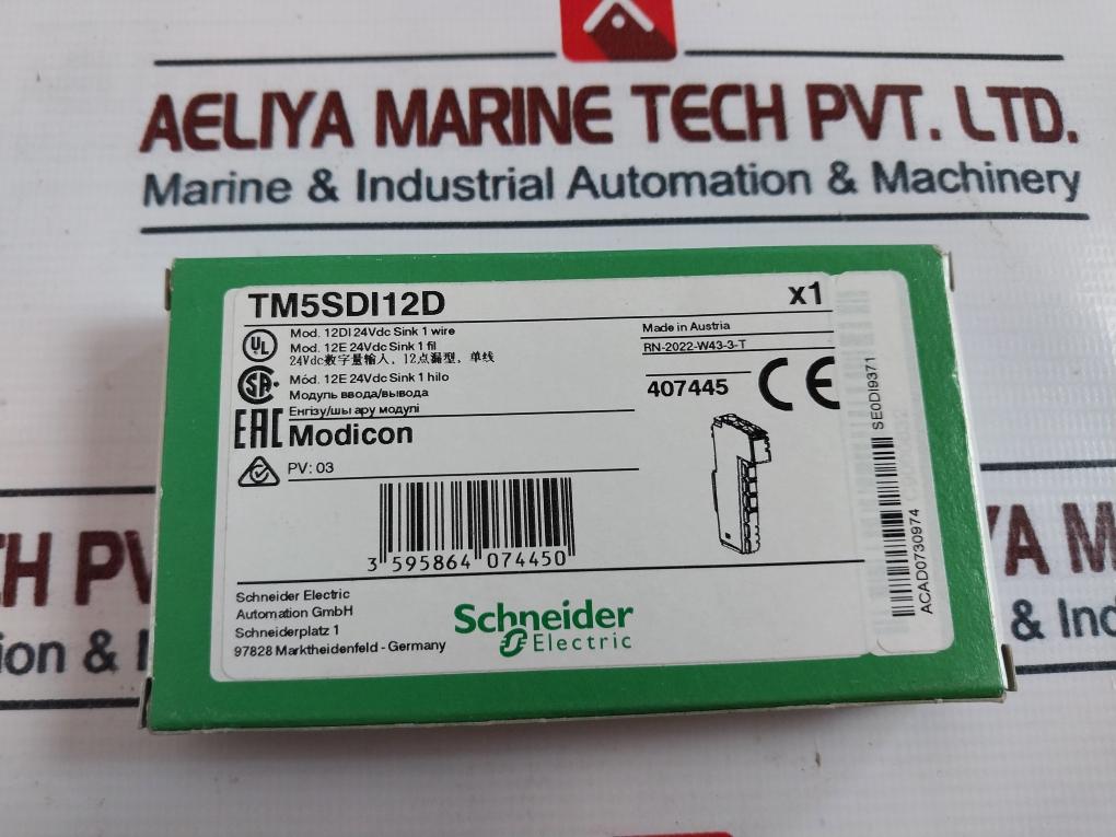 Schneider Electric Tm5Sdi12D Discrete Input Module Sdi12D