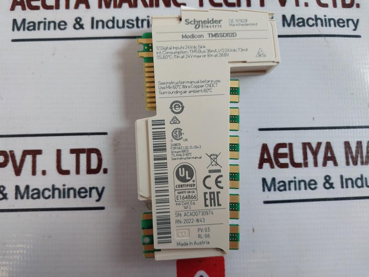 Schneider Electric Tm5Sdi12D Discrete Input Module Sdi12D