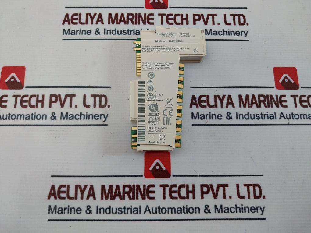 Schneider Electric Tm5Sdi12D Modicon 12 Digital Input Module 24Vdc
