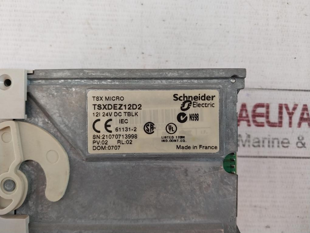Schneider Electric Tsx3721101 Modular Base Controller With Discrete Input Module Tsxdez12D2