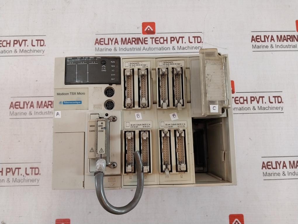 Schneider Electric Tsx3721101 Modular Base Controller With Discrete Input Module Tsxdez12D2