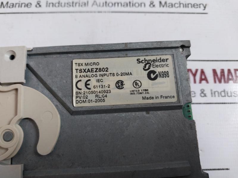 Schneider Electric Tsxaez802 Tsxaez802 8 Analog Inputs 0-20Ma