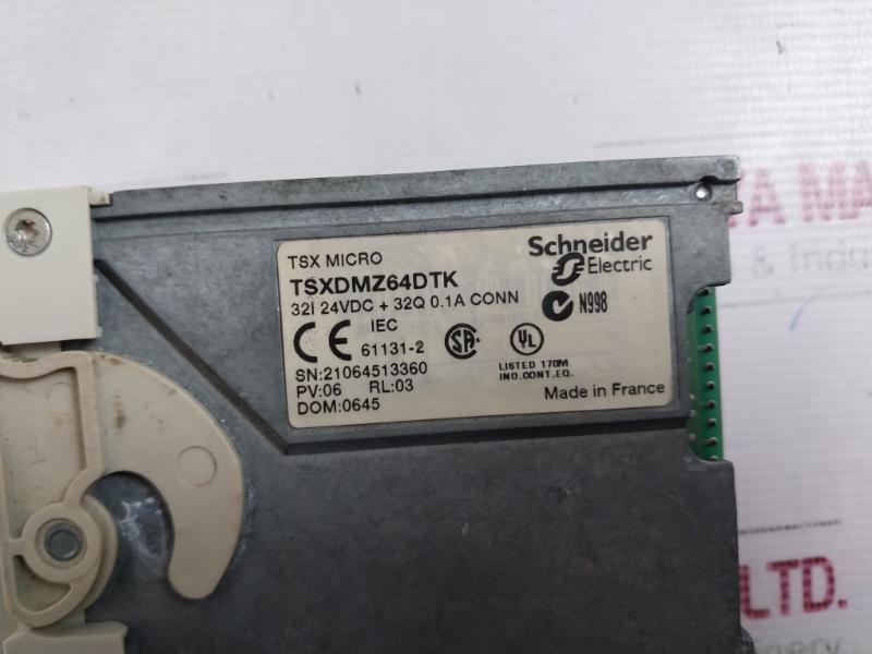 Schneider Electric Tsxdmz64Dtk Tsx Micro I/O Solid State Module Iec 61131-2