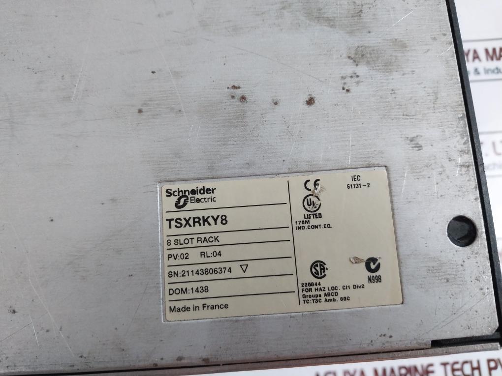 Schneider Electric Tsxpsy2600M Power Supply Module 8 Slot Single Rack Tsxbly01