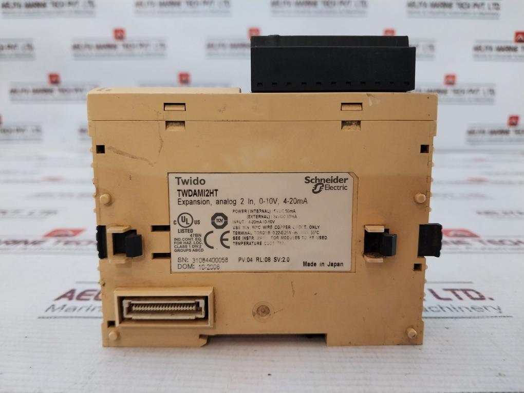 Schneider Electric Twdami2ht Twido Analog Input Module Expansion 4-20ma/0-10v