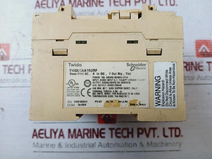 Schneider Electric Twdlcaa16Drf Twido Compact Base Controller