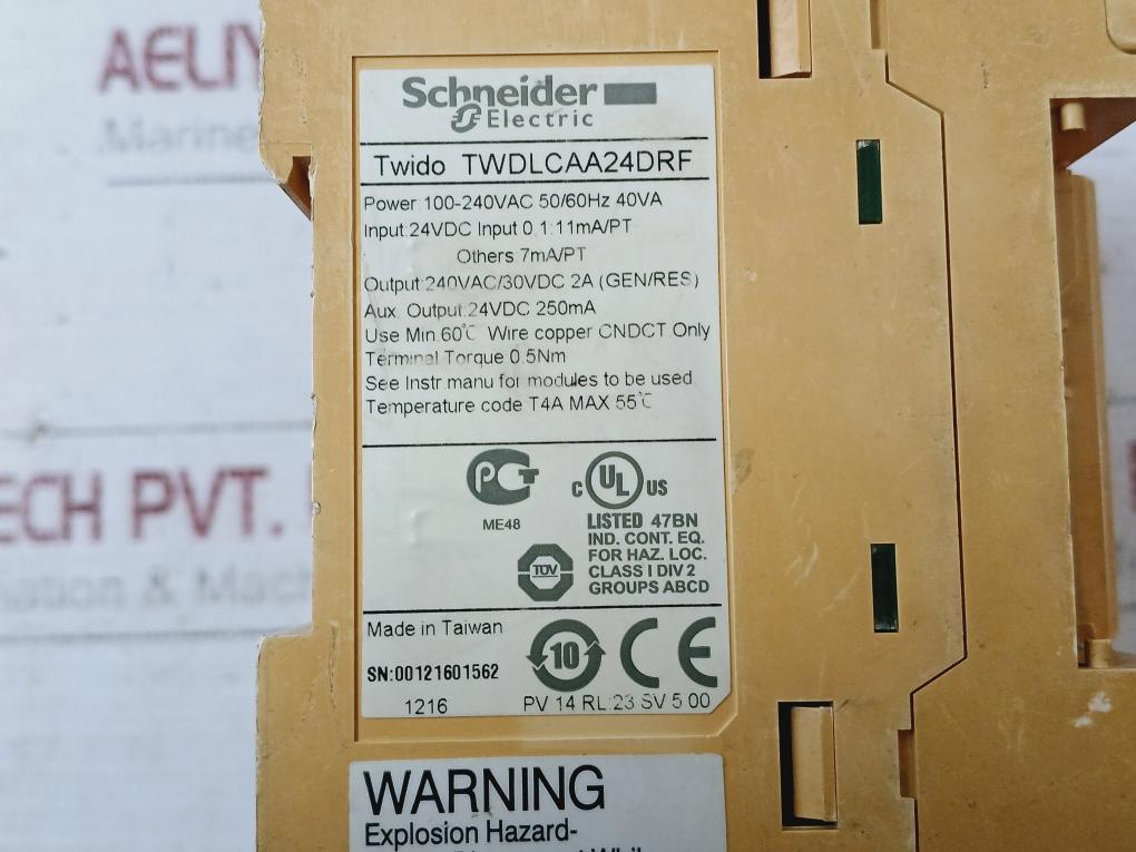 Schneider Electric Twido Twdlcaa24Drf Compact Base Controller 100-240Vac