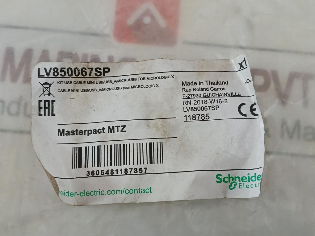 Schneider Electric Usb Cable Lv850067Sp