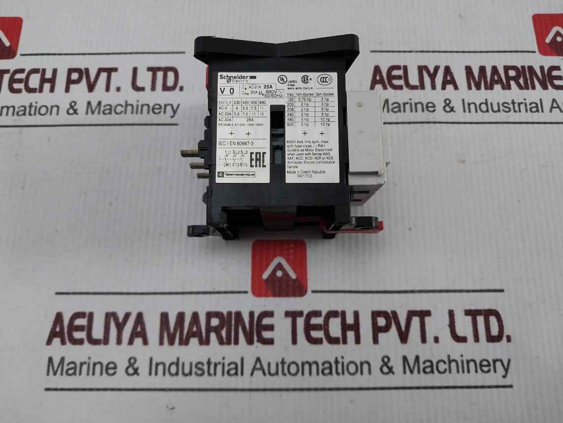 Schneider Electric V0 Tesys Vario Switch Body 50/60hz 20a 690v