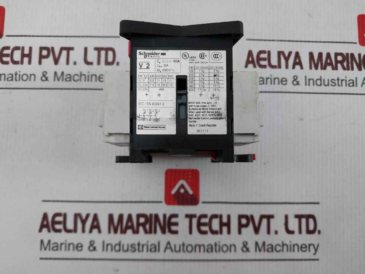 Schneider Electric V2 Tesys Vario Switch Body 600v 12a