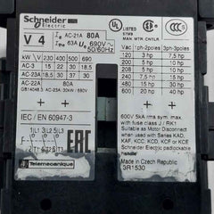 Schneider Electric V 4 Contactor 3R1530