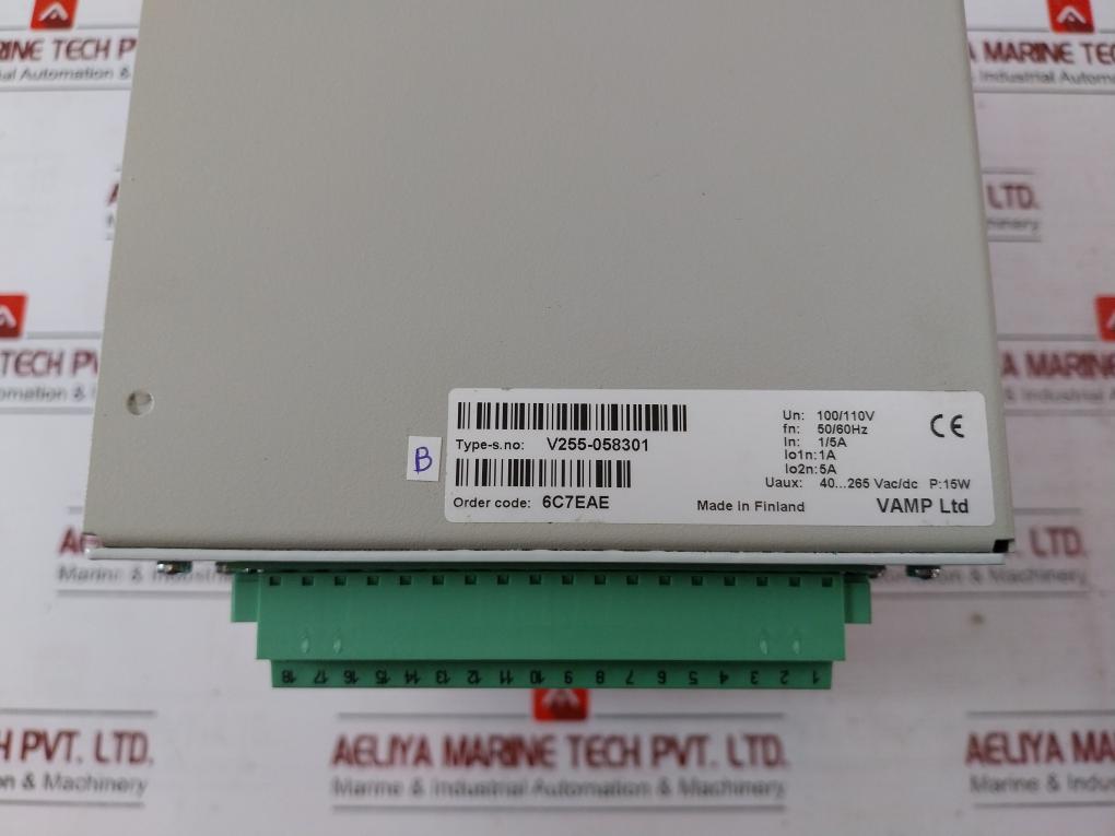 Schneider Electric Vamp 255 Feeder Motor Manager 100/110v 50/60hz V255-058298