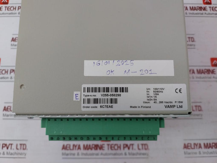 Schneider Electric Vamp 255 Feeder & Motor Manager 100/110v 50/60hz V255-058298