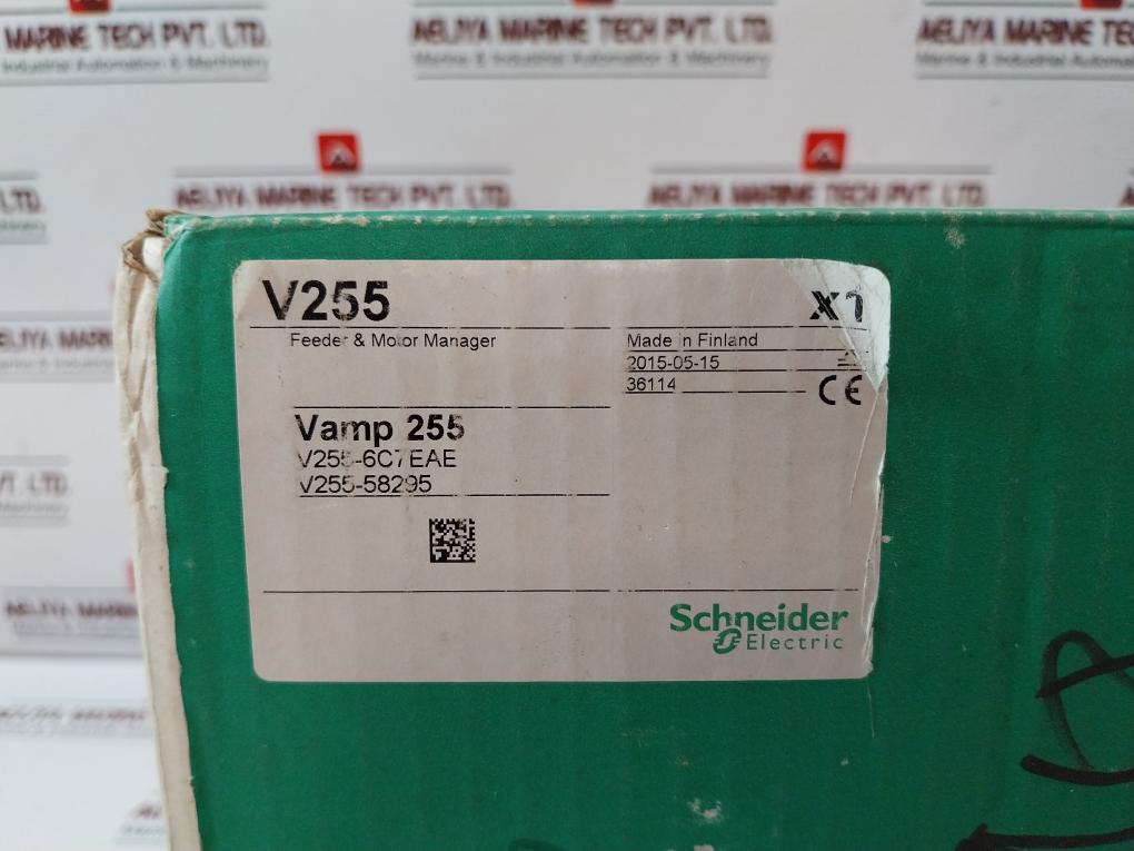 Schneider Electric Vamp 255 Feeder Motor Manager 100/110v 50/60hz V255-058298