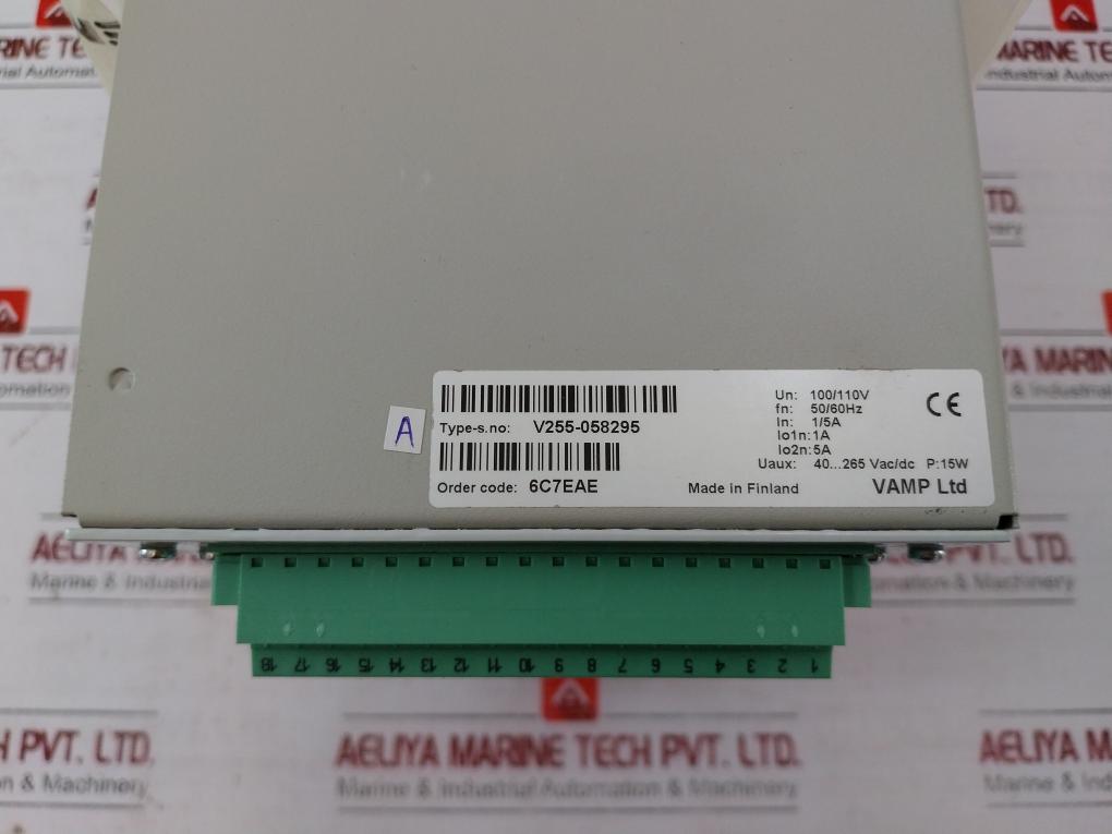 Schneider Electric Vamp 255 Feeder Motor Manager 100/110v 50/60hz V255-058298