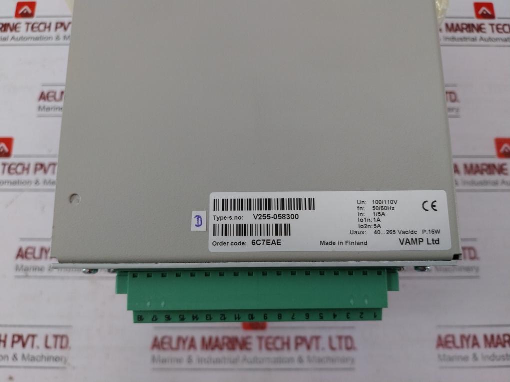 Schneider Electric Vamp 255 Feeder Motor Manager 100/110V 50/60Hz V255-058298