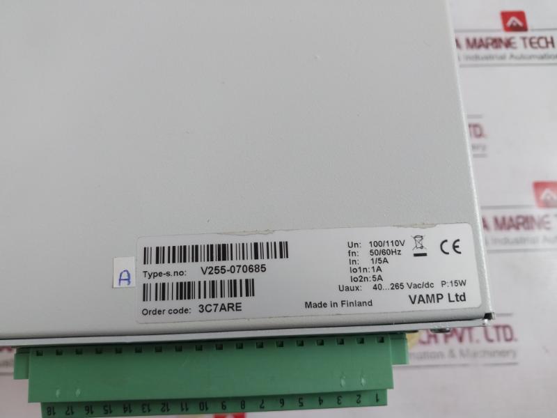 Schneider Electric Vamp 255 Feeder Terminal 40-265Vac/Dc V255-072179