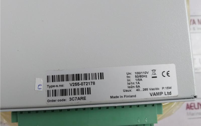 Schneider Electric Vamp 255 Feeder Terminal 40-265Vac/Dc V255-072179