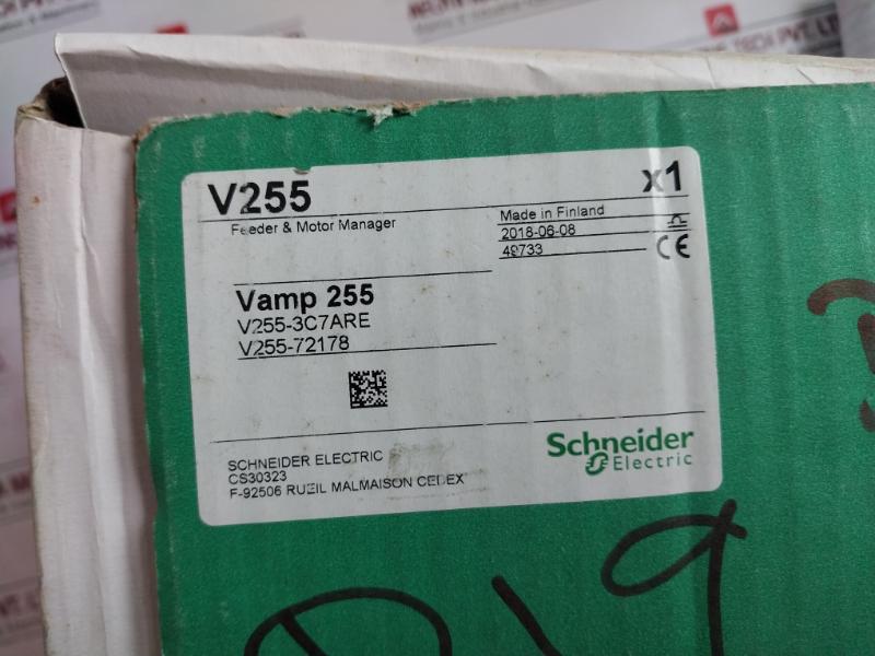 Schneider Electric Vamp 255 Feeder Terminal 40-265Vac/Dc V255-072179
