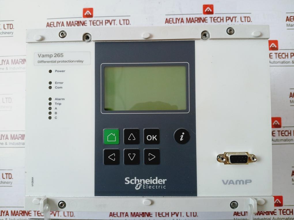 Schneider Electric Vamp 265 Protection Relay Vy264A 100/110V 1A In 40-265Vac/Dc