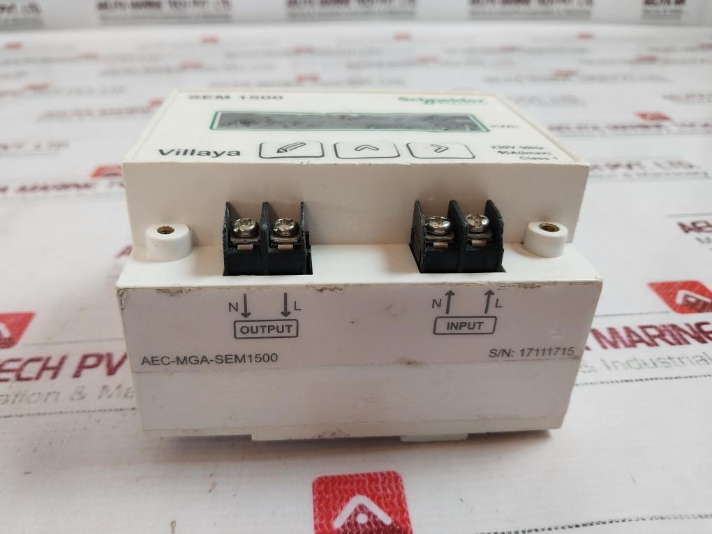 Schneider Electric Villaya Sem 1500 Kilowatt-hour Energy Meter 230V 50Hz Class 1