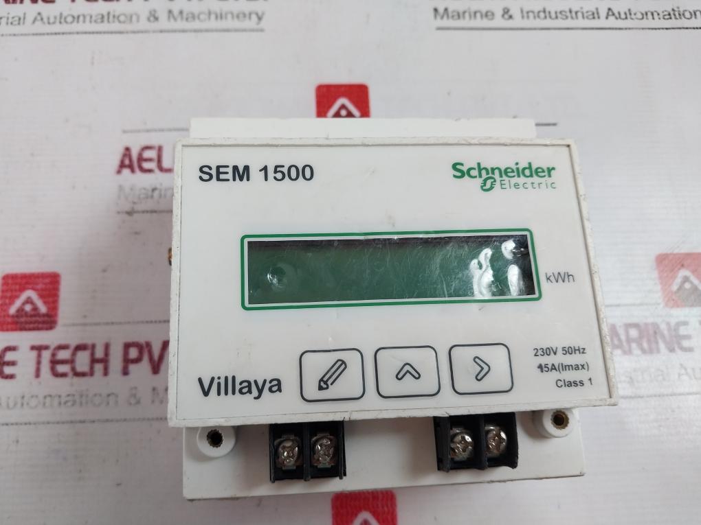 Schneider Electric Villaya Sem 1500 Kilowatt-hour Energy Meter 230V 50Hz Class 1