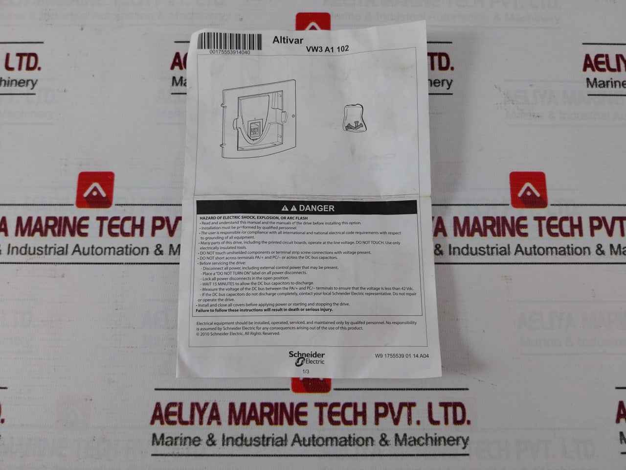 Schneider Electric Vw3 A1 102 Door Mounting Kit For The Remote Graphic Terminal