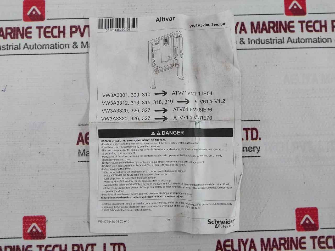 Schneider Electric Vw3A3202 Extended Input Output Module Set 165Lo3 G1522 50C