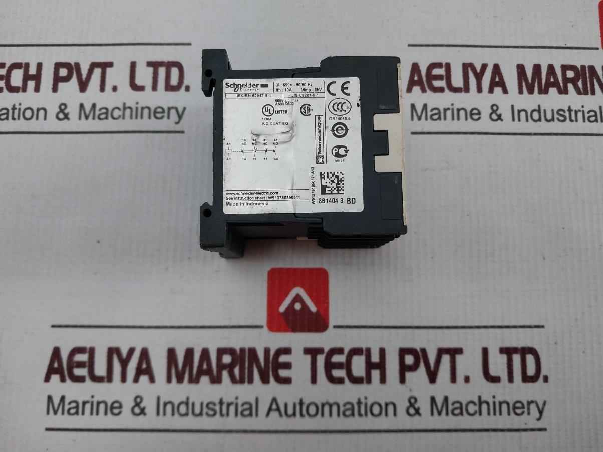 Schneider Electric W913791850371a13 Control Relay 690v 50/60hz 10a