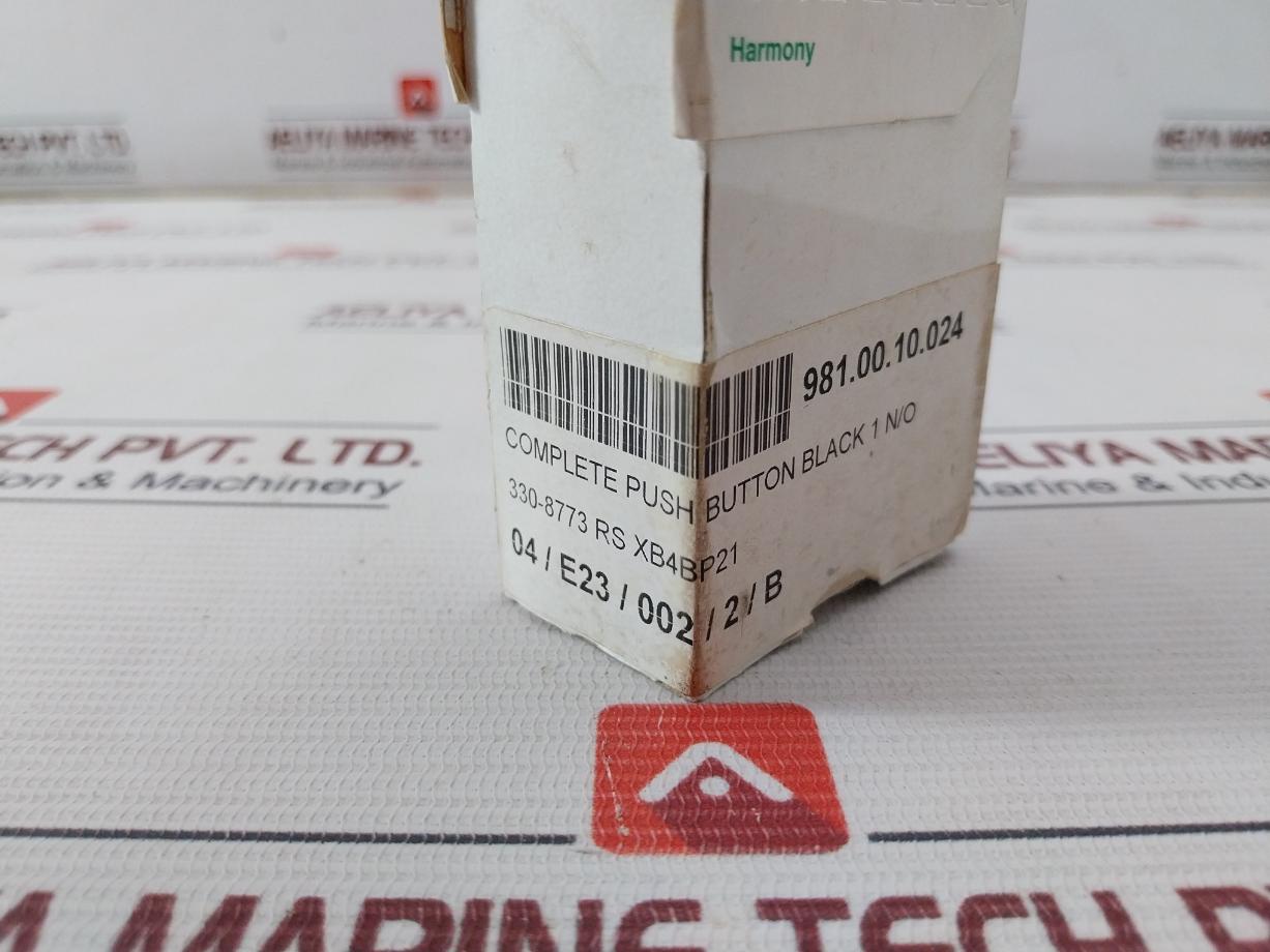 Schneider Electric Xb4 Bp21 Complete Push Button Black 1 N/O