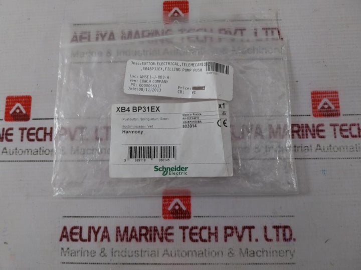 Schneider Electric Xb4Bp31Ex Electrical Push-button With Zbe-101 Contact Block
