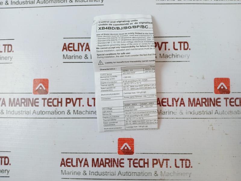 Schneider Electric Xb4 Bp31ex Green Pushbutton Spring Return Ip65