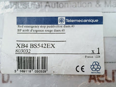 Schneider Electric Xb4 Bs542ex Red Emergency Stop Push Button Diam. 40