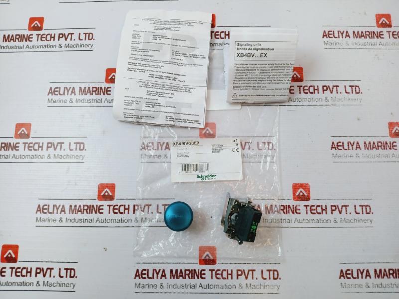 Schneider Electric Xb4bvg3ex Harmony Pilot Light 110-120v Ip65