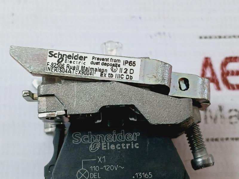 Schneider Electric Xb4bvg3ex Harmony Pilot Light 110-120v Ip65