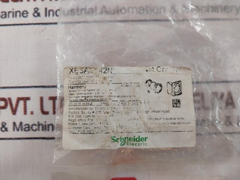 Schneider Electric Xb5As542N Emergency Switching Off Push Button 240V 3A