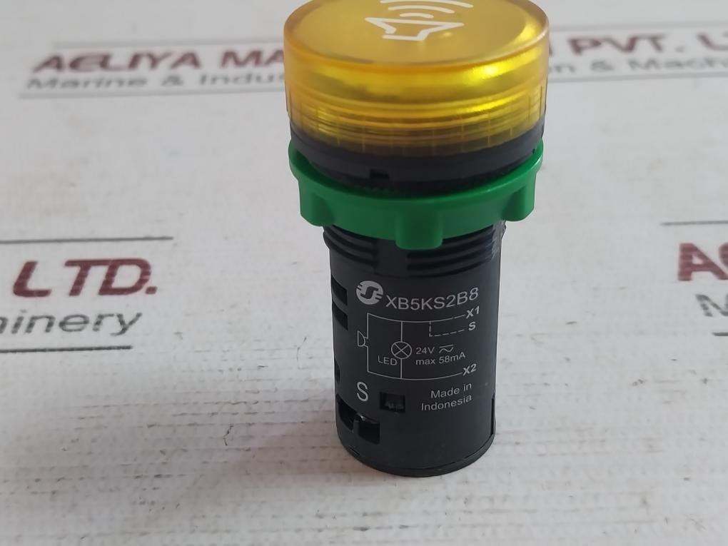 Schneider Electric Xb5Ks2B8 Yellow Buzzer 24V 58Ma En/Iec 60947-5-1