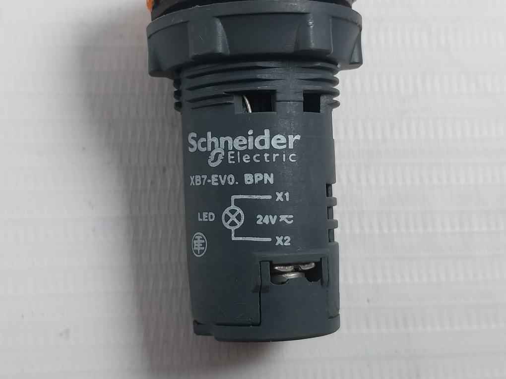 Schneider Electric Xb7-ev0.Bpn Monolithic Pilot Light 24V Ac Dc