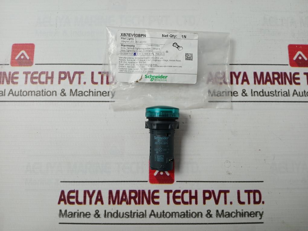 Schneider Electric Xb7Ev03Bpn Harmony Pilot Light 24V Ac/Dc