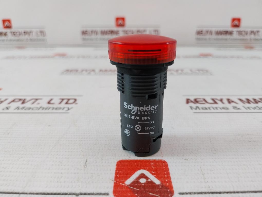 Schneider Electric Xb7Ev04Bpn Monolithic Pilot Light 4Bpn 8D18422 24V Ac/Dc