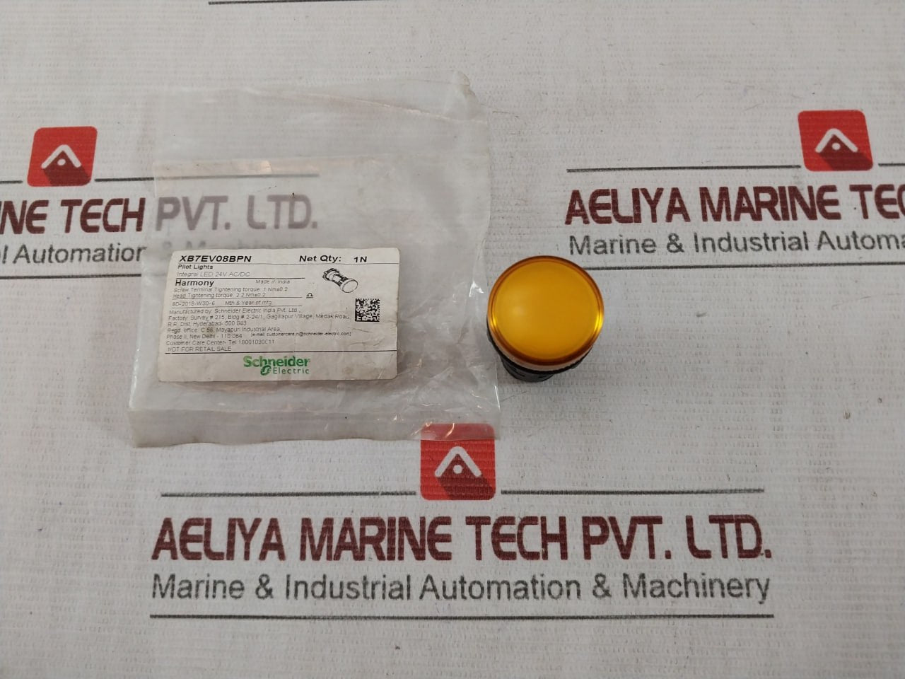 Schneider Electric Xb7Ev08Bpn Monolithic Pilot Light Harmony Plastic 8D18306