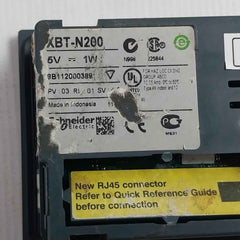 Schneider Electric Xbt-n200 Hmi Small Panel With Keypad 5v 1w (not Working)
