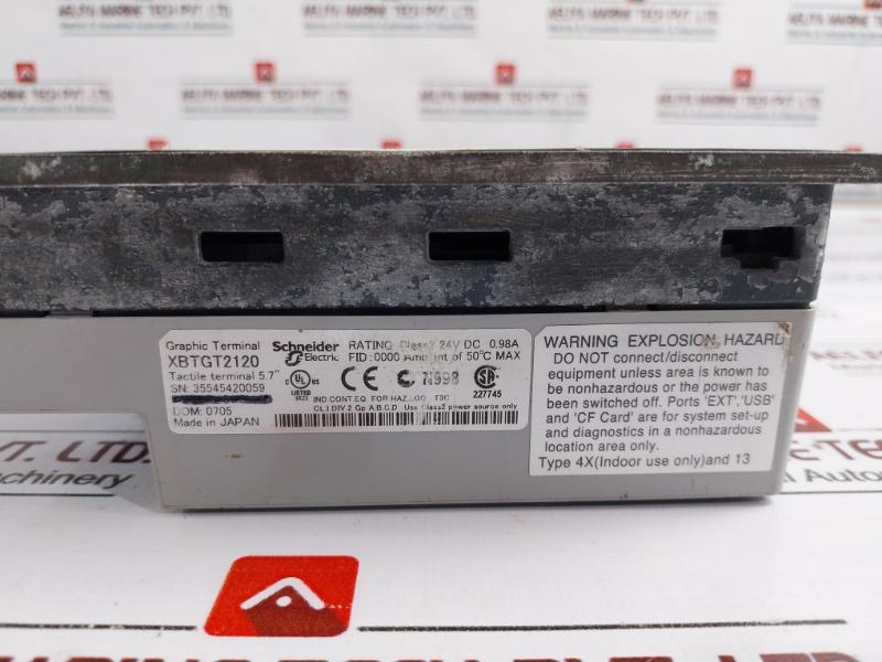 Schneider Electric Xbtgt2120 Magelis Graphic Terminal 5.7” - (Not Working)