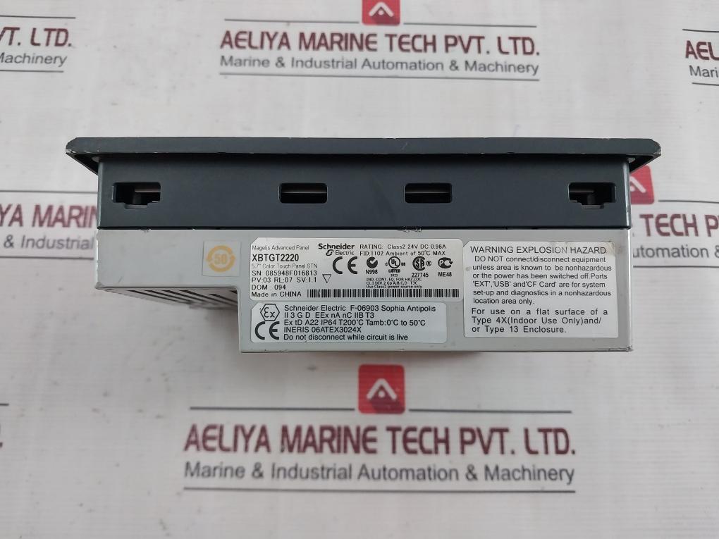 Schneider Electric Xbtgt2220 Advanced Touch Panel 24Vdc 0C To 50C