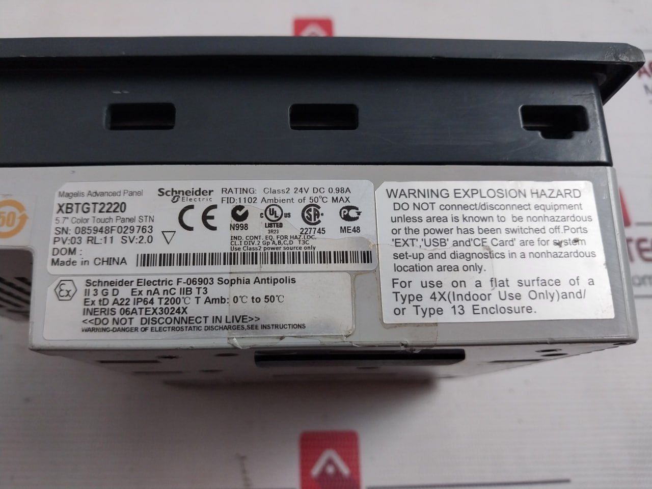 Schneider Electric Xbtgt2220 Advanced Touchscreen Panel Ip64 T200C