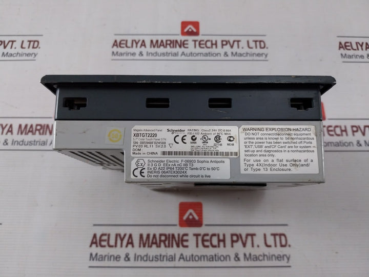 Schneider Electric Xbtgt2220 Magelis Advanced Panel 24V Dc 0.98A Dc 24V 26W