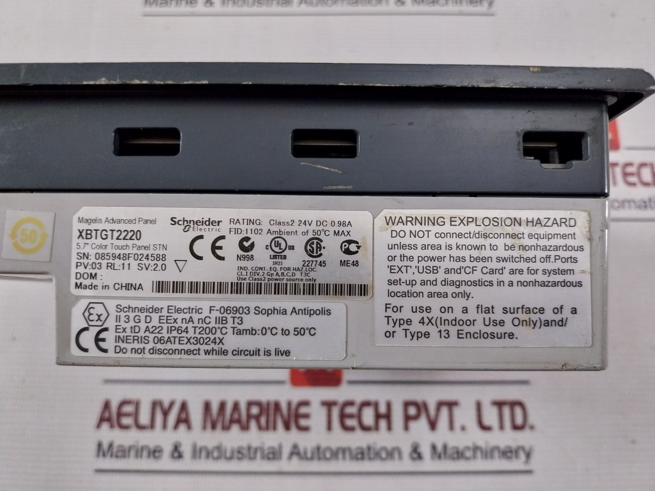 Schneider Electric Xbtgt2220 Magelis Advanced Panel 24V Dc 0.98A Dc 24V 26W