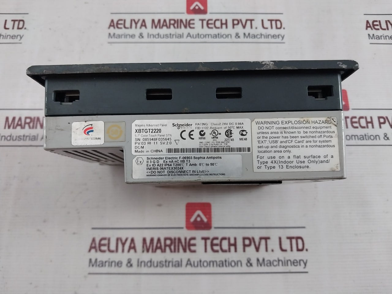Schneider Electric Xbtgt2220 Touch Screen Panel 24V Dc 0.98A